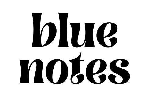 BLUE NOTES LOGO IN BLACK AND WHITE